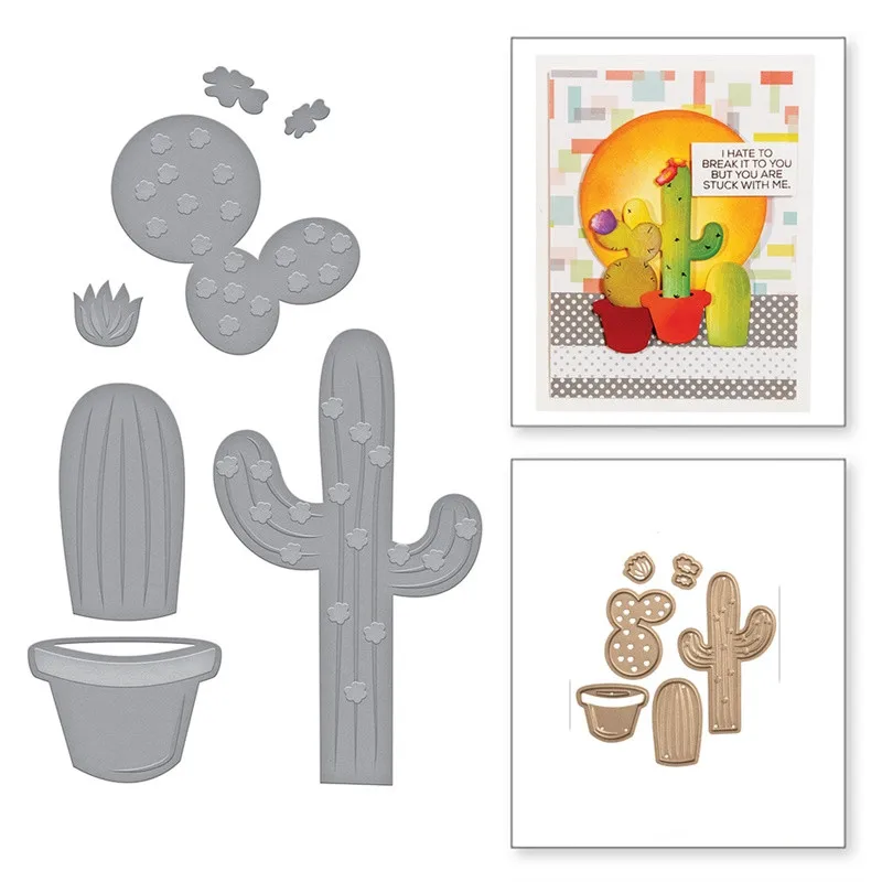 

Cactus Metal Cutting Dies Stencil DIY Card Album Making Scrapbooking Template Embossing Handicraft Die Cut 2019