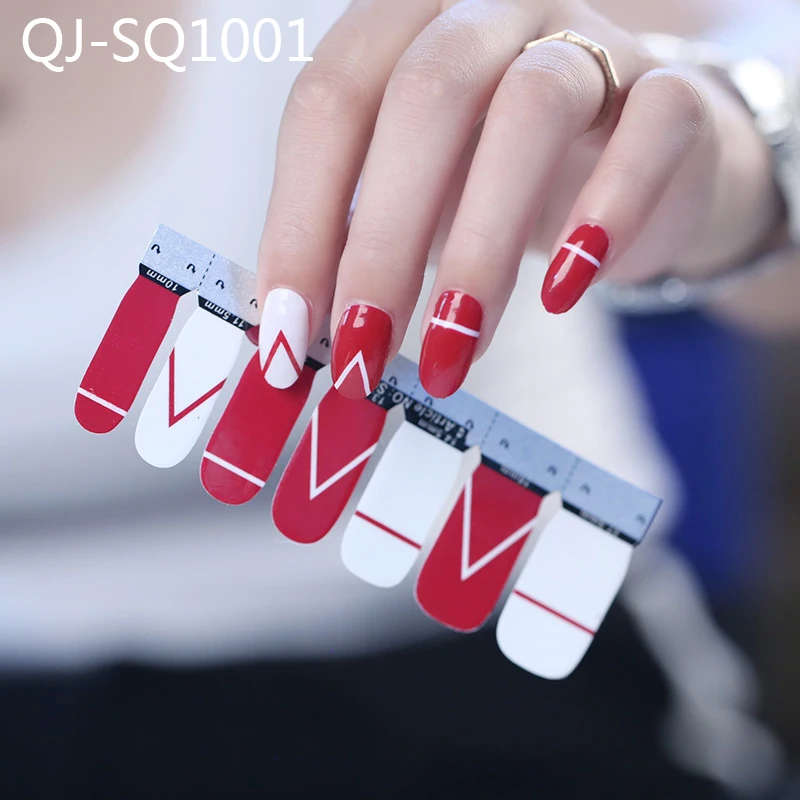 Самоклеющиеся наклейки для ногтей, полностью покрывающие ногти, виниловые наклейки для ногтей, художественные украшения, маникюрные наклейки