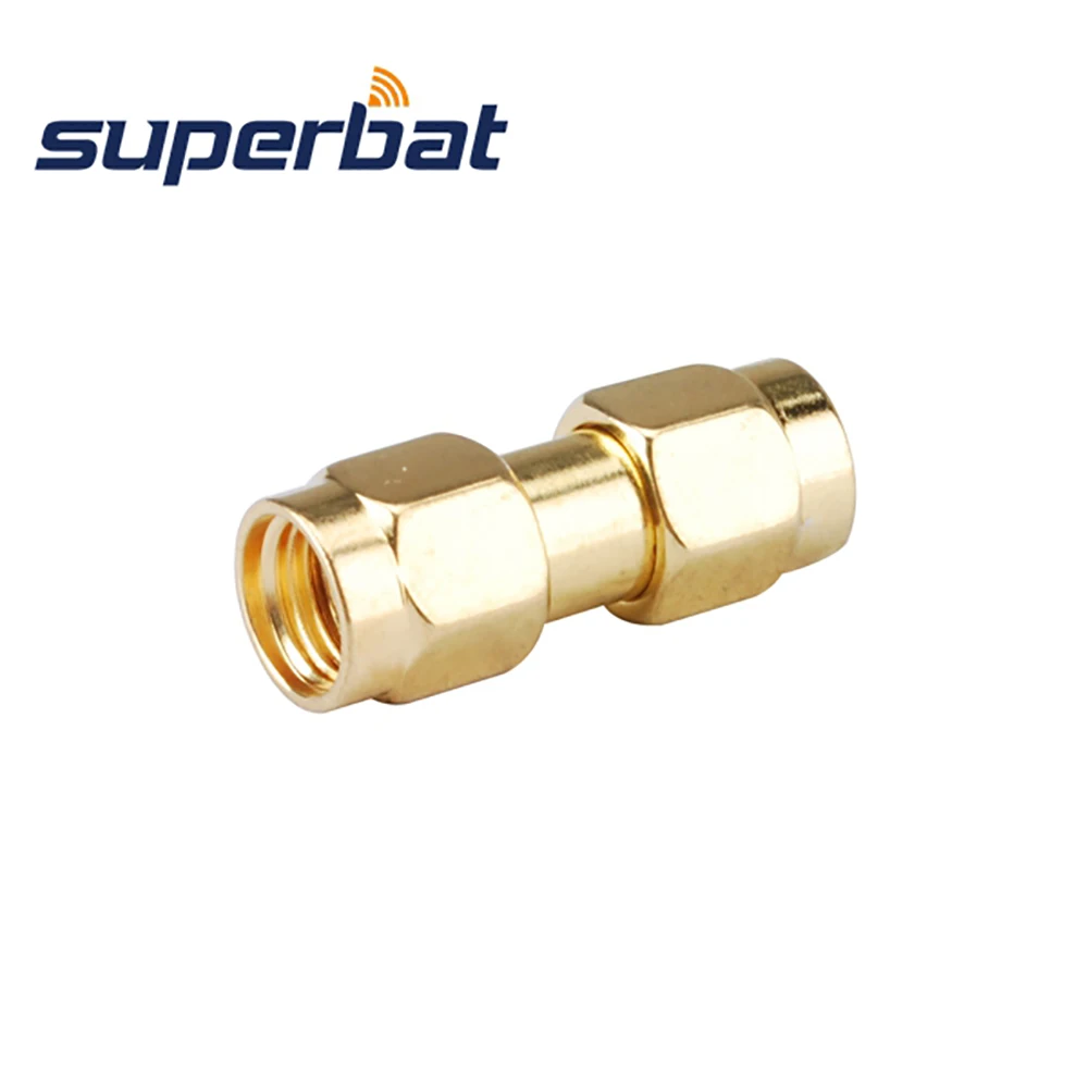 Superbat 5pcs SMA 어댑터 SMA 플러그 RP-SMA 남성 스트레이트 RF 동축 커넥터