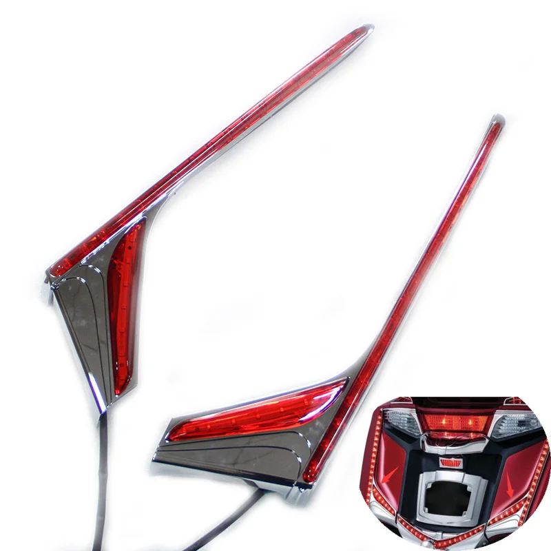 

Motorcycle Red Led Rear Vertical Light Strips For Honda Goldwing GL1800 & F6B 2012-2016