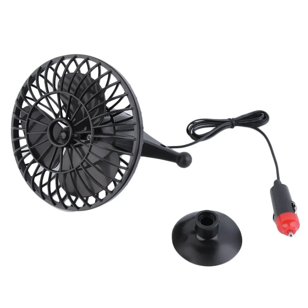 USB Fan For car Portable Mini Fan 12V 4 Inch Summer Mini Air Fan Car Vehicle Cooling Suction Cup