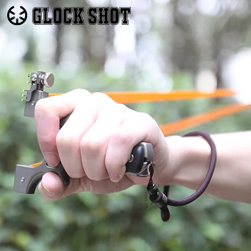

Professional Sling Shot Slingshot Catapult Hunting Velocity Powerful Multiple Sight Systems TC21 Titanium Alloy Shooting Bow