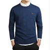 New Spring Autumn Fashion Casual Knitted Sweater Mens Harmont 100%cotton solid pullover men Blaine O-neck slim fit sweaters 2