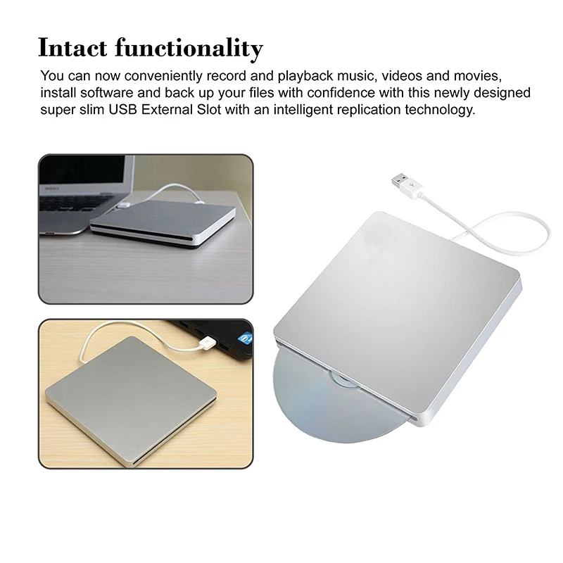 Yahey USB 3 0 слот загрузки CD rom плеер внешний CD/DVD RW горелки диск записывающее