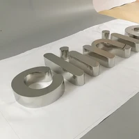 3D polished stainless steel letters rose gold metal sign Custom 3d signs image