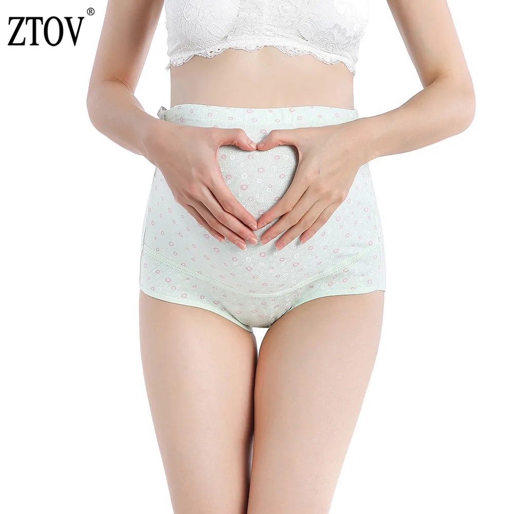 ZTOV 3PCS/Lot Cotton Maternity Panties High waist Briefs underwear for