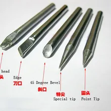 30 Вт/40 Вт/60 Вт Серебряный тон конус 45 градусов конический/точечный паяльник 5 шт