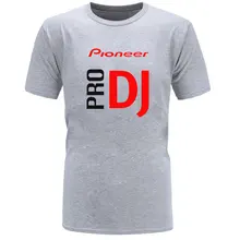 Брендовая Футболка мужская Новая мода Pioneer DJ PRO с буквенным принтом модные футболки с круглым вырезом Мужская футболка с коротким рукавом