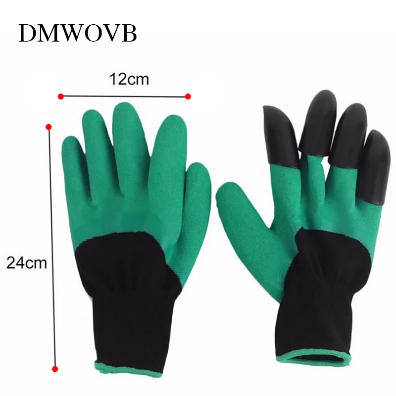 DMWOVB New garden gloves 8 abs plastic claws for garden excavation planting outdoor general protective work gloves Hot Selling