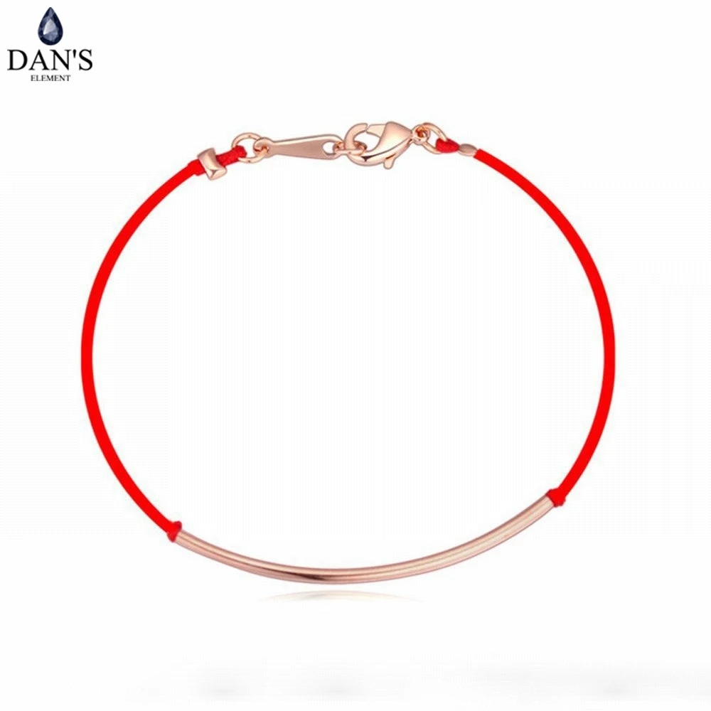 

DAN'S ELEMENT Brand 3 metal colors new red rope bracelet simply fashion with lower price 113959