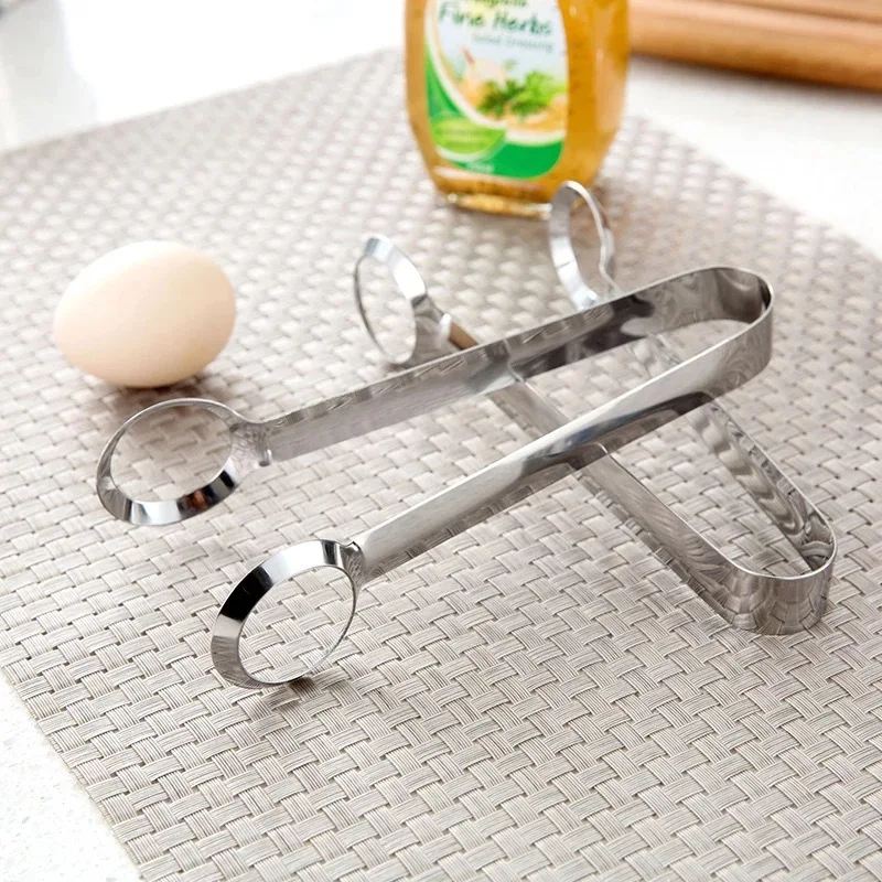 Зажим для яиц 2 шт./лот кухонные инструменты для приготовления пищи креативный зажим из нержавеющей стали яйцедержатель зажим для яиц Кухонные гаджеты Инструменты
