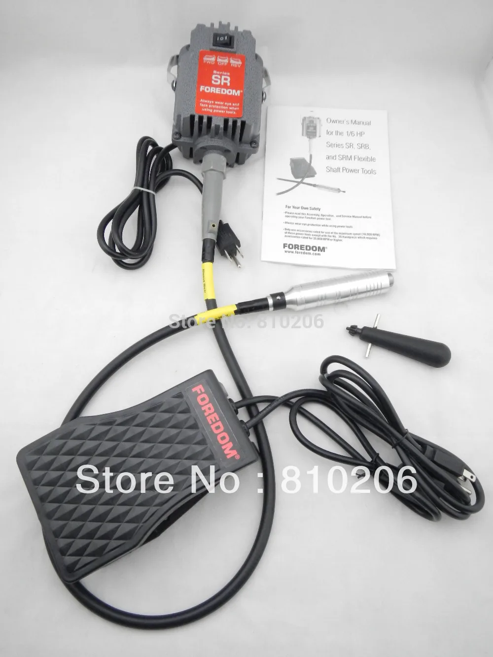 FOREDOM SR Motor Polishing flexible shaft, jewelry dental bone wood