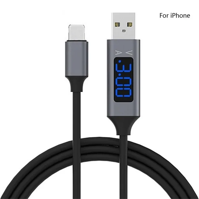 Быстрая зарядка mi cro Usb type C светодиодный кабель Usbc кабель Usb C для samsung A8 A9 A7 M10 Xiaomi mi x 3 A3 - Цвет: Black 8Pin