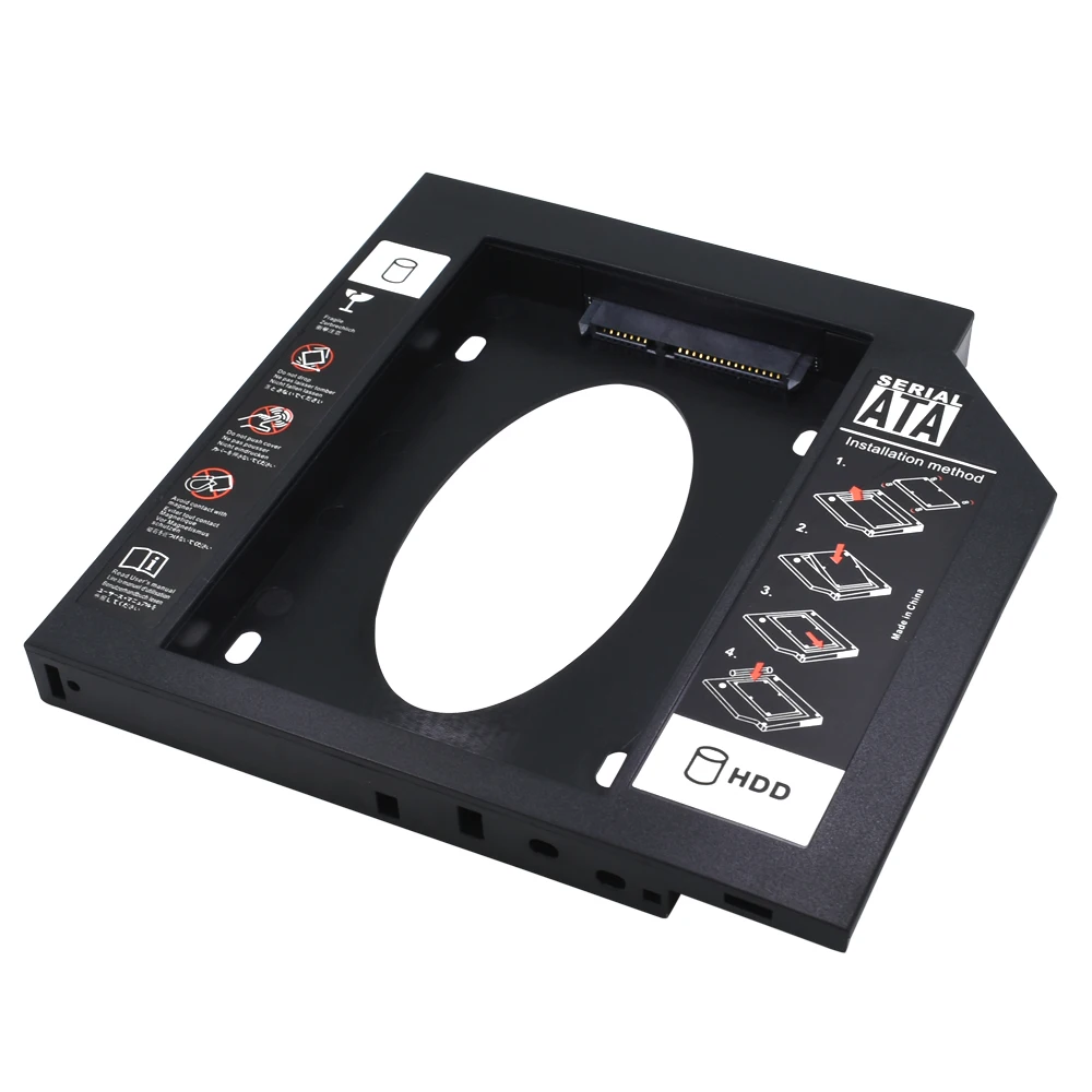 TISHRIC Универсальный Optibay SATA 3 0 2nd HDD Caddy 12 7 мм для 2 5 &quot2 ТБ SSD жесткий диск HD чехол