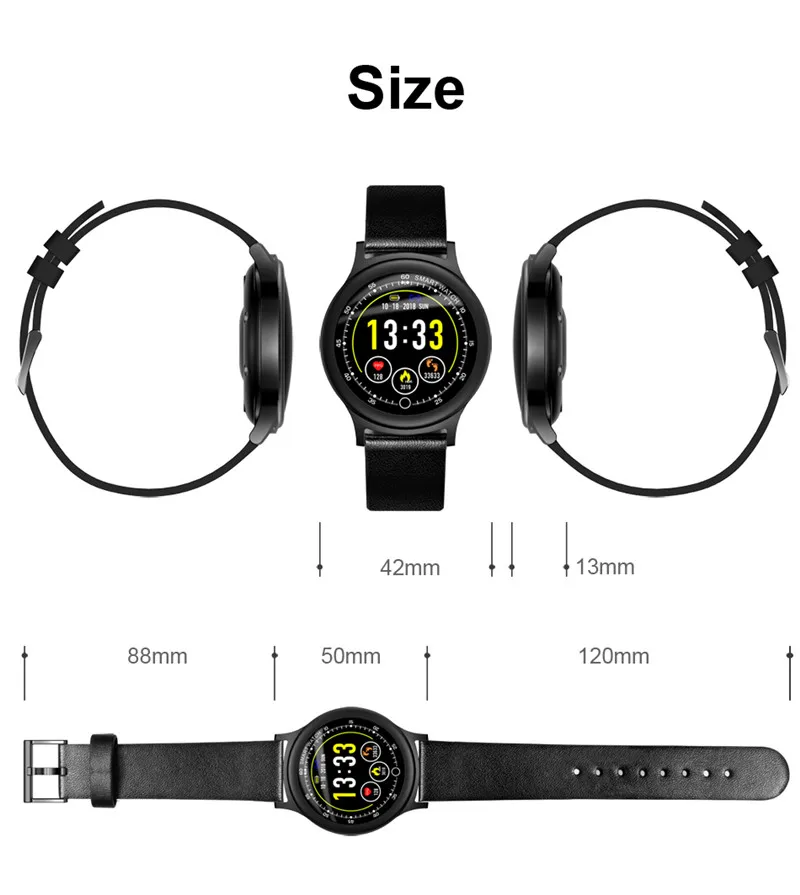 IP68 Водонепроницаемый Для мужчин Q28 Смарт Часы Heart Rate крови Давление часы несколько спортивная модель Фитнес трекер для женские умные часы