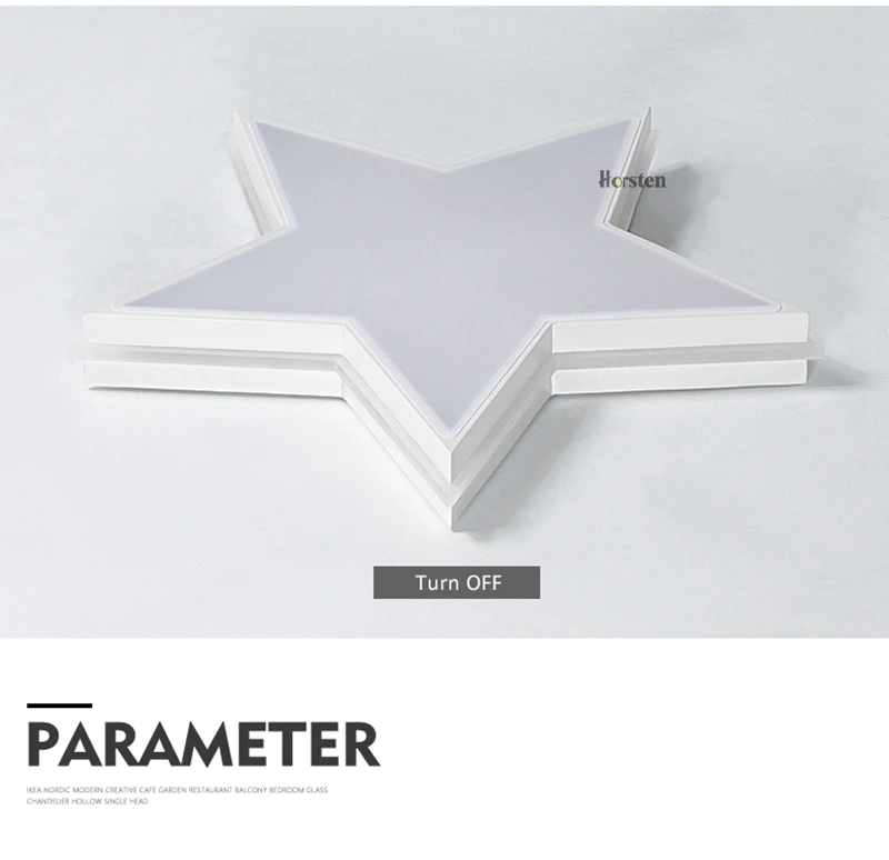 Acrylic Star LED Ceiling Light 36W Baby Kids Bedroom Ceiling Lamp Creative Star Lampshade Lighting Fixture For Children Room 110-220V (11)