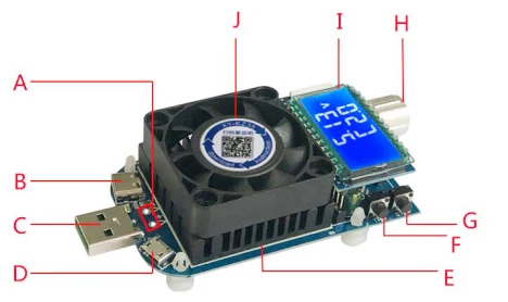 QC2.0 3,0 5 в 9 в USB тестер постоянного тока цифровой вольтметр тока Ампер многофункциональная электронная нагрузка батарея Емкость тестер разряда