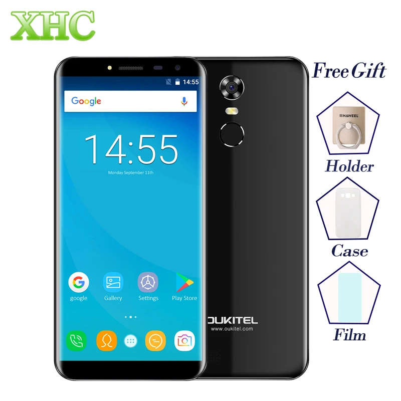 OUKITEL C8 5 5 Inch Mobile Phone 2GB 16GB Fingerprint ID Android 7 0 MTK6850A Quad