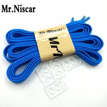 Mr. Niscar/1 пара, дизайн, детские резиновые эластичные шнурки для кроссовок, шнурки для обуви, спортивные шнурки для бега, шнурки для обуви синего цвета