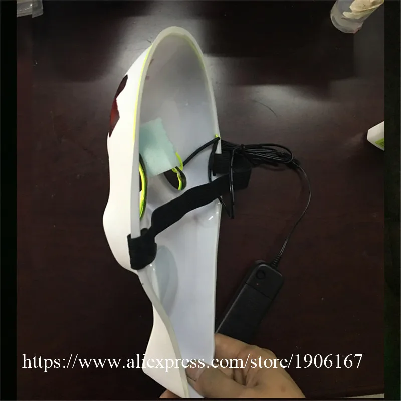 New Year Flash El Wire Led Glowing Beauty Christmas Party Mask Hot Sale02