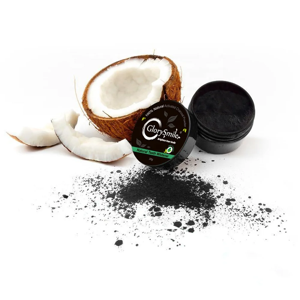 GlorySmile Charcoal Powder 100% Teeth Whitening Natural Organic Activated Coconut Oral Care 30g | Красота и здоровье