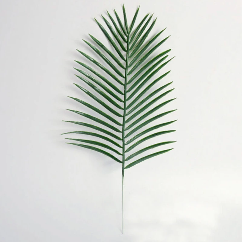 

Big Green Palm Leaves Plastic Fake Plant Artificial Leaf Home Office Decor