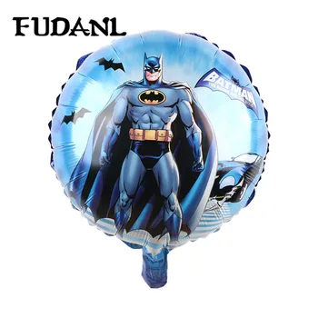 

50pcs 18inch Round Batman Foil Balloon Cartoon Superman Kids Birthday Party Decoration Party Supplies Baby Shower Classic Toys