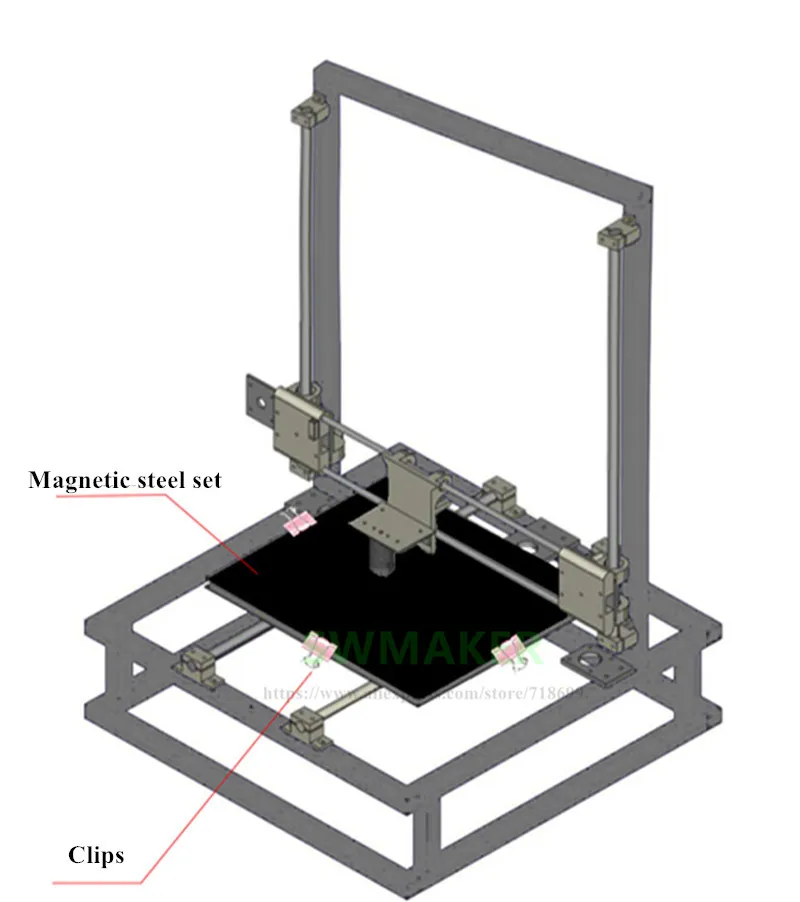 Модернизированные 220x220 мм черные 3D сборки с печатной поверхностью с подогревом наклейки для кровати+ Магнитный стальной лист W ручка для ABS Wanhao Prusa I3 Anet