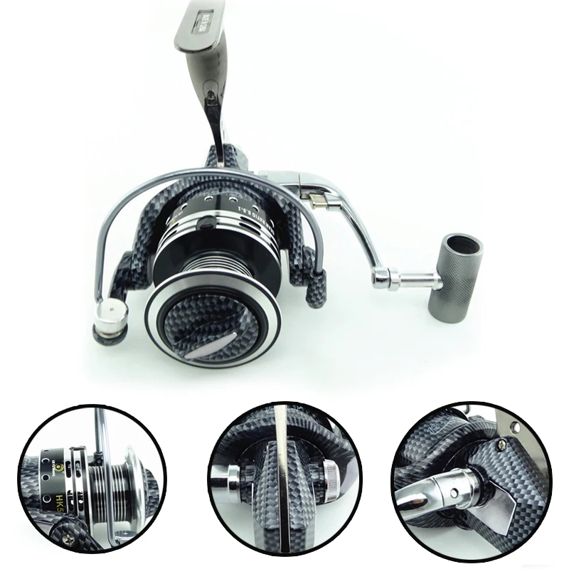 

Lieyuwang 13+1BB Metal Body Spinning Fishing Reels Automatic folding Feeder Fishing Fishing Reel Carretilha de pesca Shimano