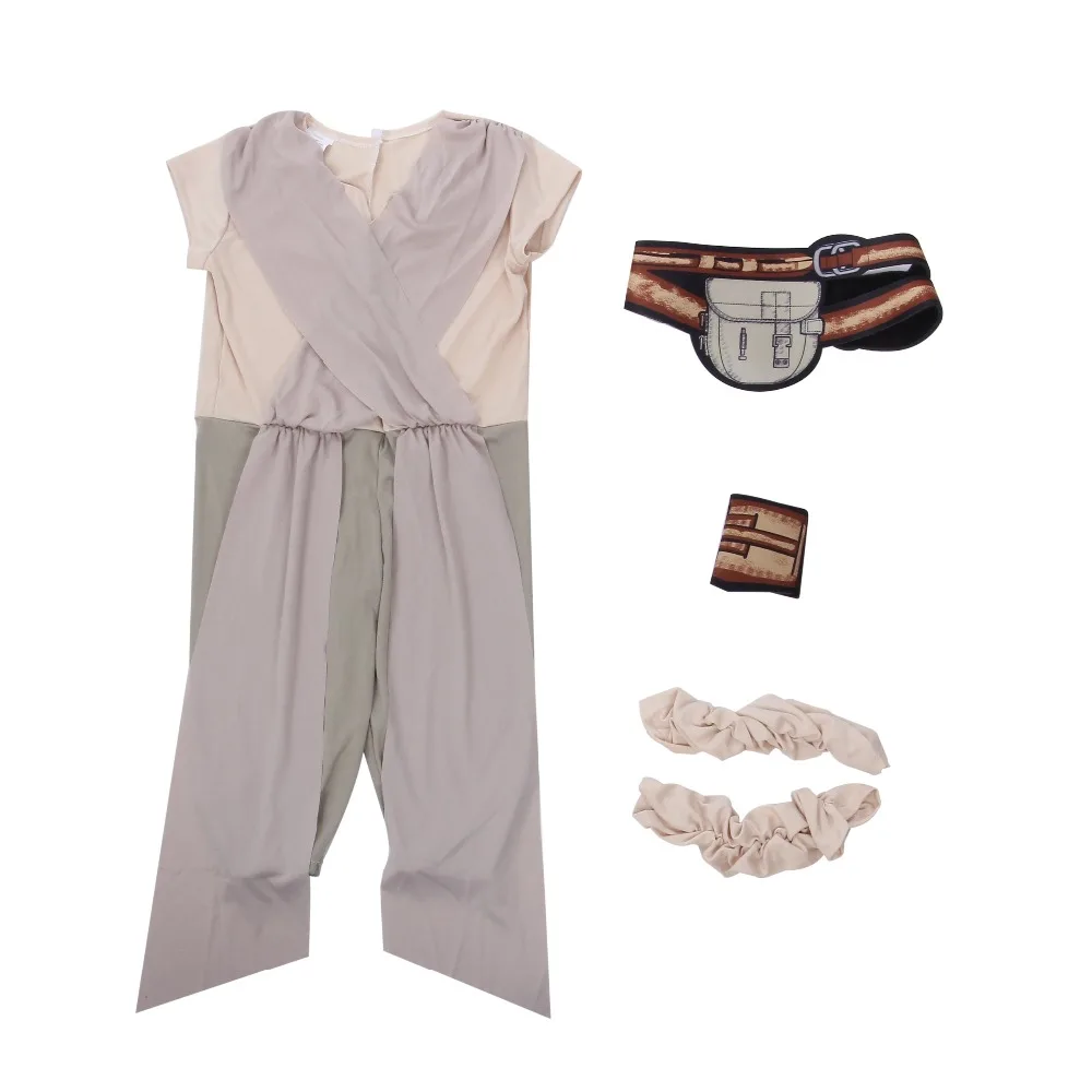 Online Kind Klassische Die Kraft Weckt Star Wars Rey Kostüm Mädchen Phantasie Kleid Film Charakter Karneval Cosplay Halloween Kostüme