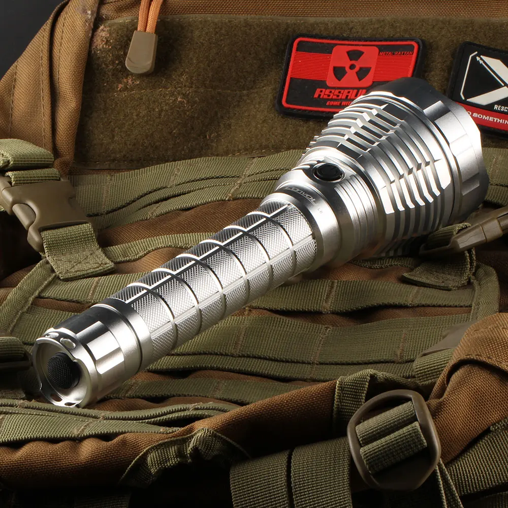 Фонарик XHP70 Прозрачный фонарик Convoy L6 с питанием от батареи 2*26650|flashlight flashlight|flashlight