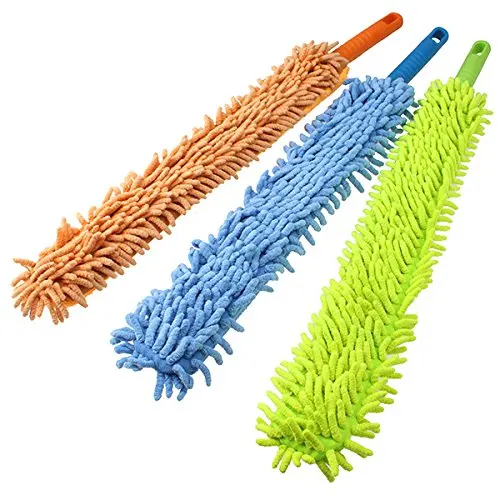 

PHFU Flexible Chenille Bendable Microfiber Cleaning Duster Brush Random Color