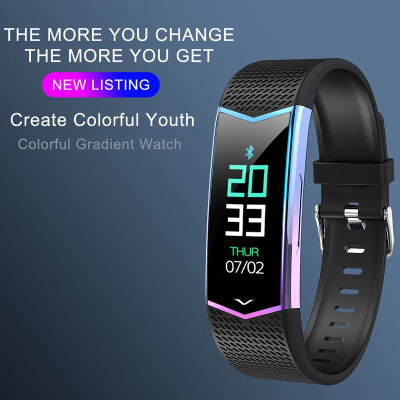 

FUWUDIYI LV08 Smart Bracelet Fitness Tracker Wristband Blood Pressure Heart Rate Monitor Pedometer Sport Band for Women Watch