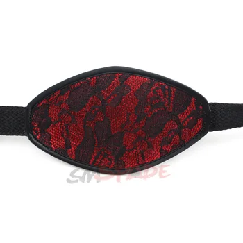 44mm red silicone ball gag,bondage ball mouth gag with lace cover ,adult sex restraints mouth gag for women,sex mouth plug 6