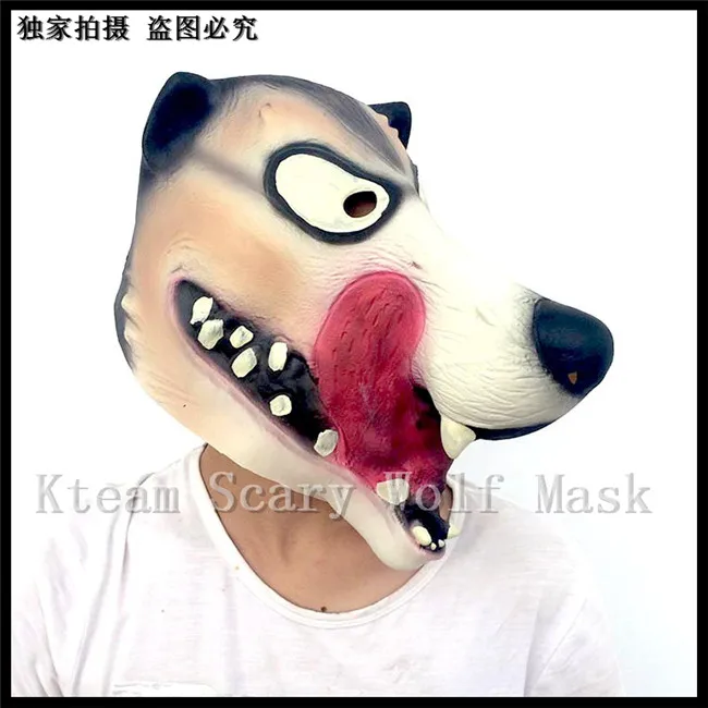 

New Fashion Halloween Wolf Head Mask Scary Party Masks Latex Ghost Masquerade Cosplay Anonymous Animal Wolf Mask Halloween