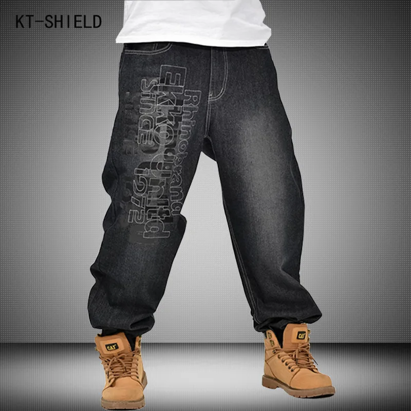 mens black drop crotch jeans