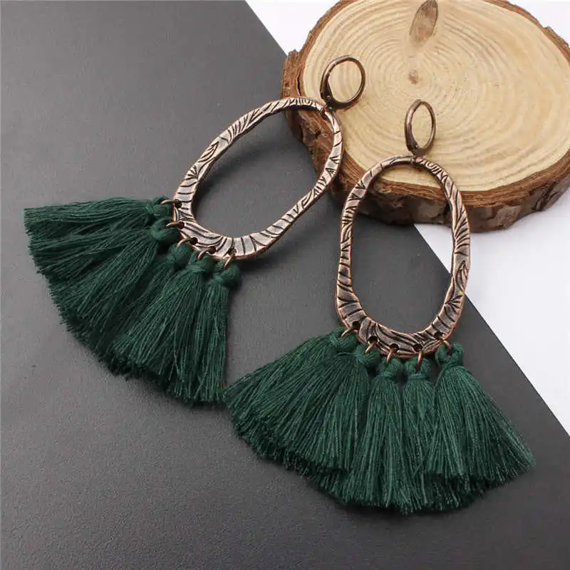 Long tassel earrings A150-1