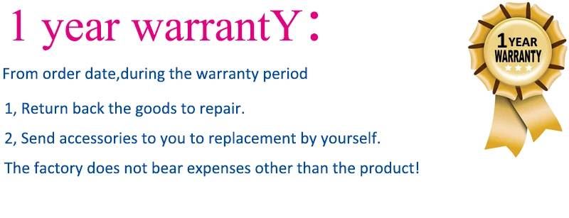 1 year warranty