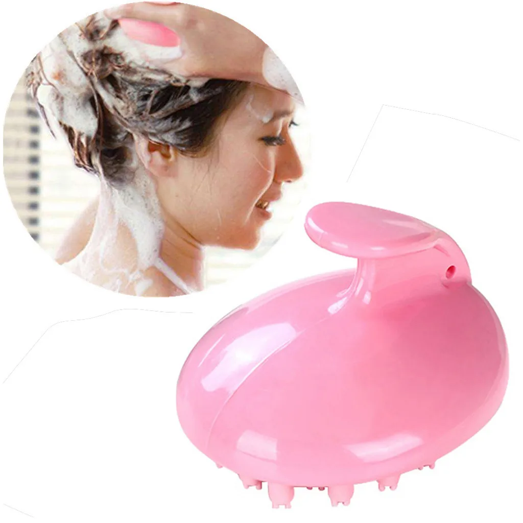 

Massage Hair Brush Silicone Spa Shampoo Brush Shower Body Massage Brush Comb Conditioner Clean Head Care Bath Comb Hairbrush