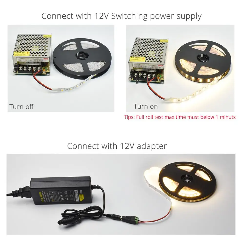СВЕТОДИОДНАЯ лента SMD 5050 12 В постоянного тока гибсветильник Светодиодная IP65 не