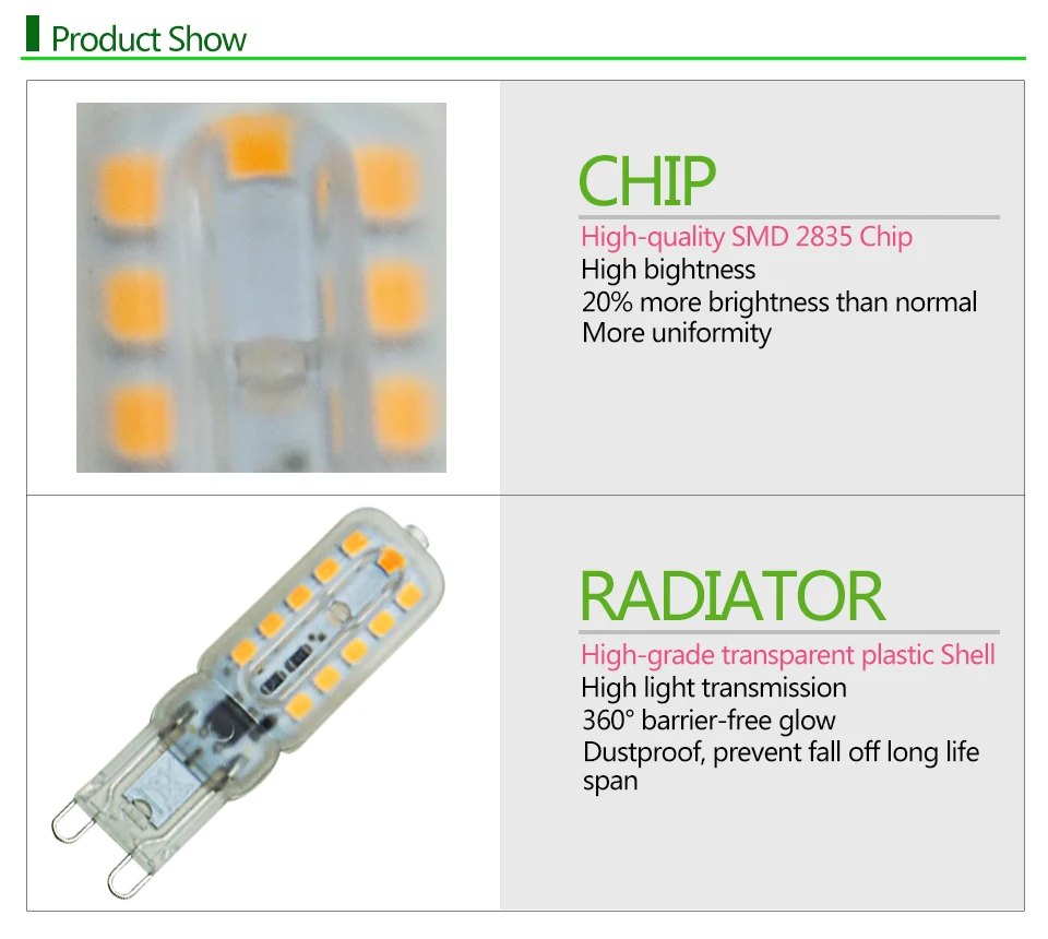 G9 LED 5 W 7 W dimmable AC 220 V 230 V 240 V G9 bombilla led SMD2835 Luz reemplazar 30/50 W lámpara halógena lamparas Lampada candelabro