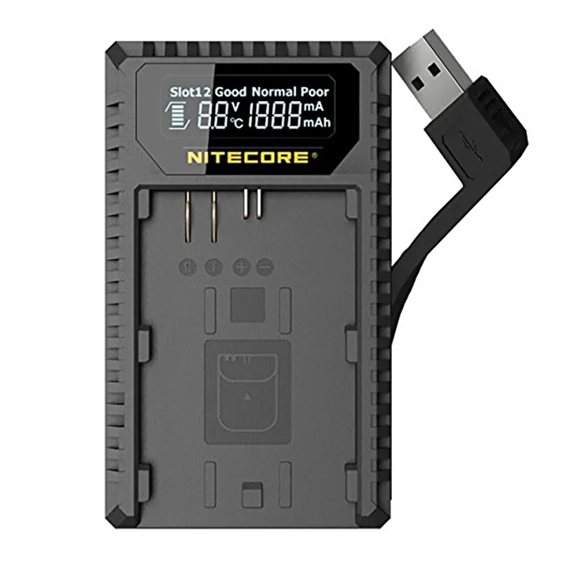 Зарядное устройство Nitecore UCN1 с цифровым USB портом для батарей Canon EOS LP E6 камер 6D 7D 5DS
