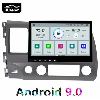 

Android 9.0 Car No DVD Player GPS navigation For Honda Civic 2007-2011 multimidia radio player 1 din stereo head unit 10.1'' IPS