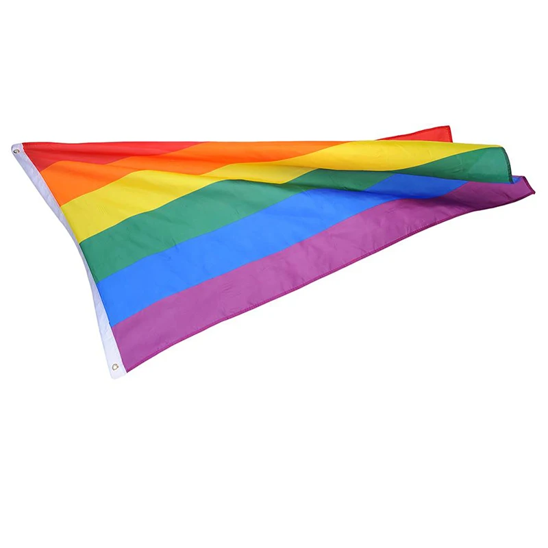 1 шт. 90*150 см ЛГБТ флаг для геев-лесбиянок красочный Радужный Флаг для геев домашний декор геев дружественный ЛГБТ флаг ЛГБТ