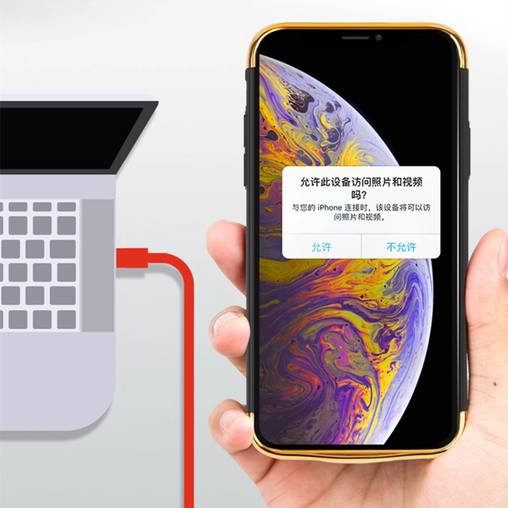 KQJYS 5500 мАч ультратонкий портативный чехол для зарядного устройства iPhone X Xs Чехол