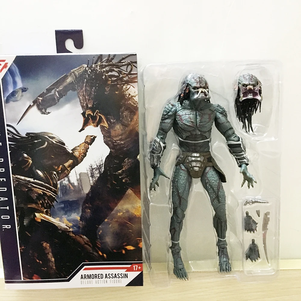 10 дюймов 25 см NECA Armored Assassin Predator Ultimate Predator Unmasked фигурка модель игрушки