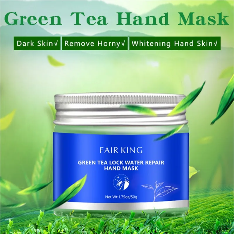 

2019 Green Tea Repair Hand Mask 50g Nourish Moisturizing Whitening Exfoliating Hand Film Anti-aging Hand Cream