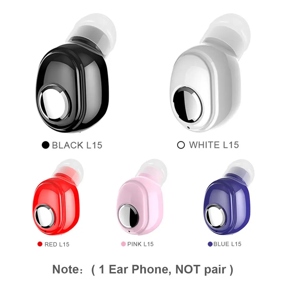 L15 мини наушники в ухо Bluetooth 5 0 HiFi Спортивные Беспроводные с микрофоном свободные