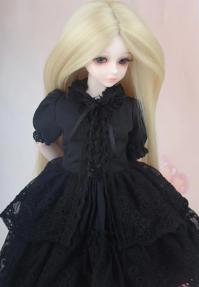 ZORONENKE Бесплатная доставка 1/3 1/4 1/6 1/8 BJD кукла одежда SD черное платье для кукол