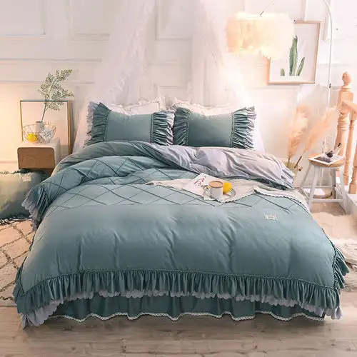Super Soft Crystal Velvet Bedding Set Queen Comforter Sets